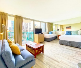 Beautiful Studio in the Aloha Surf in Waikiki with City Views - 8th Floor - WiFi