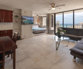 Newly Remodeled Corner Unit at the Waikiki Banyan with Diamond Head Views