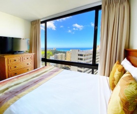 Waikiki Sunset 28th Floor - Beautiful Ocean Views - Walk to Beach - Parking