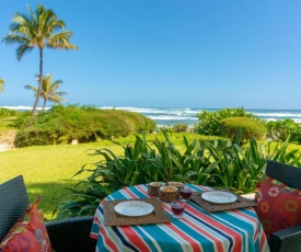 Hanalei Colony Resort I1-steps to sand, oceanfront views, wild & beautiful!